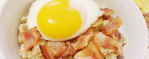 Шаг 11: пикантной овсянки с беконом и сыром