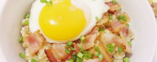 Шаг 12: пикантной овсянки с беконом и сыром