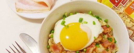 Шаг 14: пикантной овсянки с беконом и сыром