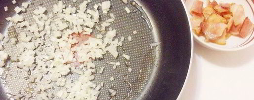 Шаг 3: пикантной овсянки с беконом и сыром