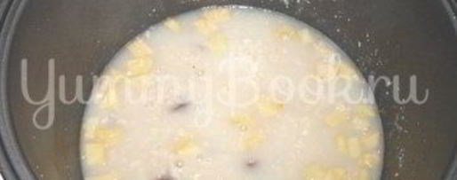 Шаг 4: постной овсяной каши с изюмом и яблоками из мультиварки