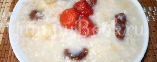 Шаг 5: постной овсяной каши с изюмом и яблоками из мультиварки