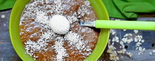 Шаг 6: веганской овсянки с кэробом