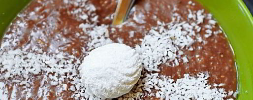 Шаг 7: веганской овсянки с кэробом