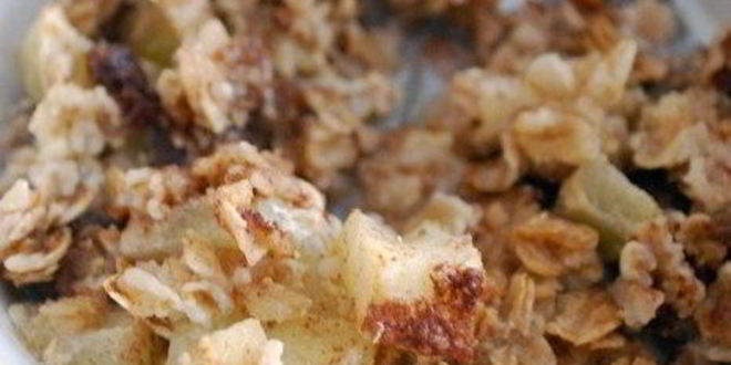 Рецепт запеченной овсянки с яблоками и специями