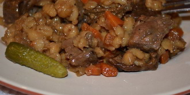 Рецепт каши перловой с говядиной