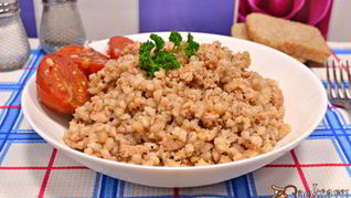 Рецепт Каши перловой с куриным фаршем