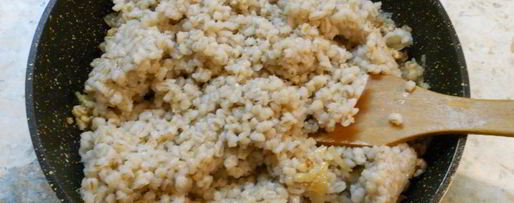 Шаг 3: каши перловой с куриным фаршем