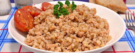 Шаг 4: каши перловой с куриным фаршем