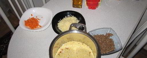 Шаг 5: каши с курицей и курагой