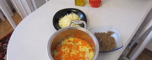 Шаг 6: каши с курицей и курагой