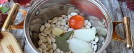 Шаг 1: перловой каши с фасолью, тыквой и беконом