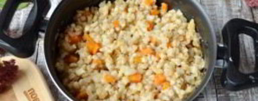 Шаг 6: перловой каши с фасолью, тыквой и беконом