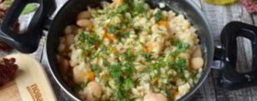 Шаг 7: перловой каши с фасолью, тыквой и беконом