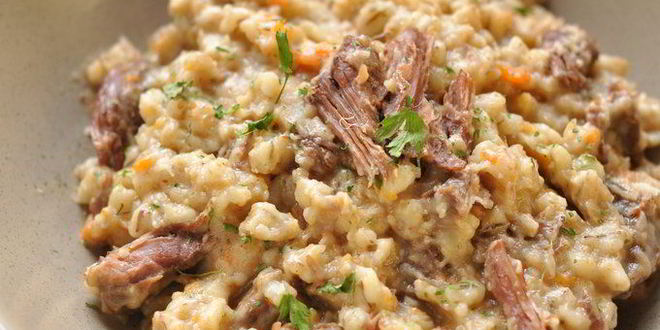 Рецепт перловой каши с говядиной