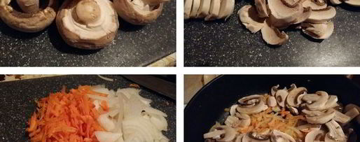 Шаг 2: перловой каши с грибами в духовке