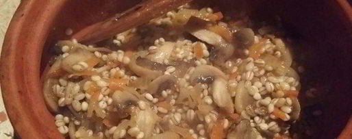 Шаг 4: перловой каши с грибами в духовке