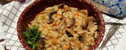 Шаг 5: перловой каши с грибами в духовке