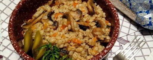 Шаг 6: перловой каши с грибами в духовке