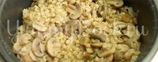 Шаг 4: перловой каши с грибами в мультиварке
