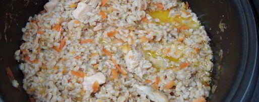 Шаг 8: перловой каши с курицей в мультиварке