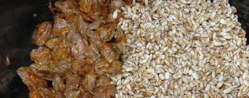 Шаг 6: перловой каши с мясом в мультиварке