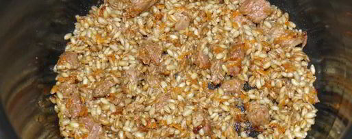 Шаг 8: перловой каши с мясом в мультиварке