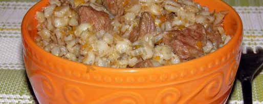 Шаг 9: перловой каши с мясом в мультиварке