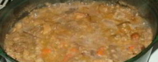 Шаг 3: перловой каши с мясом