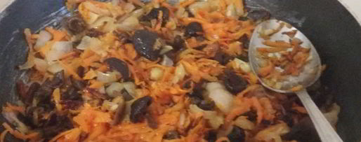 Шаг 4: перловой каши с опятами