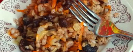 Шаг 7: перловой каши с опятами