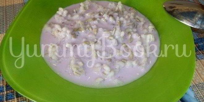 Рецепт перловой каши с семечками и йогуртом
