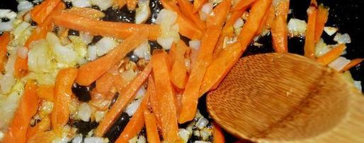 Шаг 2: перловой каши с тунцом и овощами