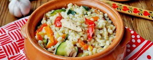 Шаг 5: перловой каши с тунцом и овощами