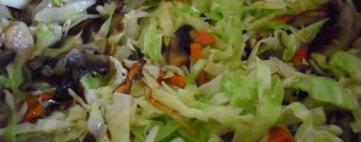 Шаг 1: перловой каши с тушенкой, овощами и шампиньонами