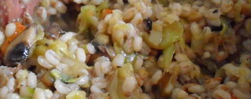 Шаг 3: перловой каши с тушенкой, овощами и шампиньонами