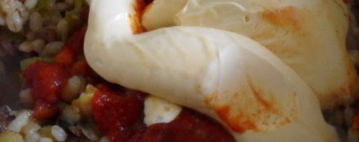 Шаг 4: перловой каши с тушенкой, овощами и шампиньонами