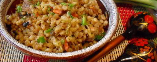 Шаг 6: перловой каши с тушенкой, овощами и шампиньонами