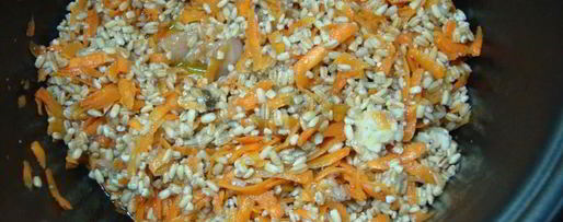 Шаг 4: перловой каши с тушенкой в мультиварке