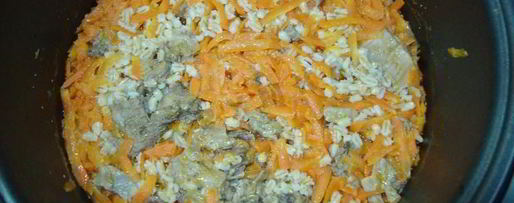 Шаг 6: перловой каши с тушенкой в мультиварке