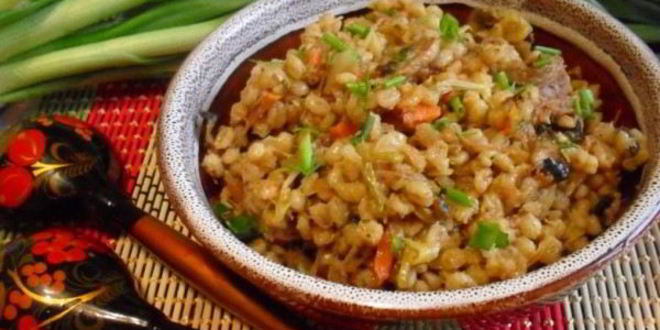 Рецепт перловой каши с тушенкой