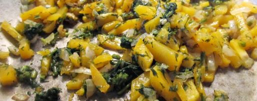 Шаг 1: перловой каши с тыквой и чесноком