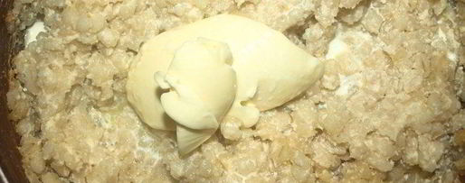 Шаг 2: перловой каши, томленой в молоке