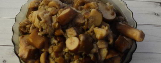 Шаг 1: перловки с белыми грибами