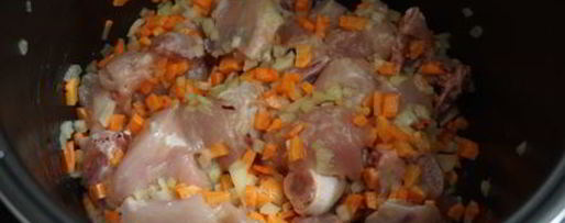 Шаг 3: перловки с курицей в мультиварке