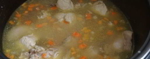 Шаг 5: перловки с курицей в мультиварке