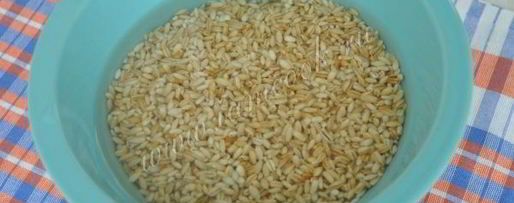 Шаг 2: перловки с мясом в мультиварке