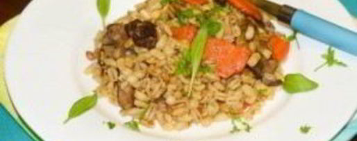 Шаг 3: перловки с мясом