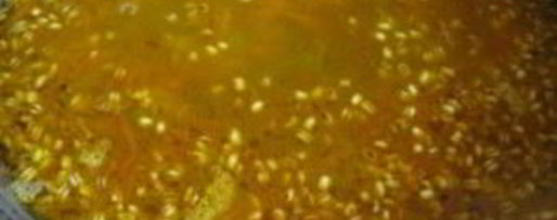 Шаг 2: перловки с овощами