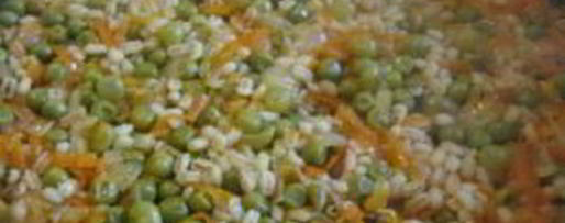 Шаг 3: перловки с овощами